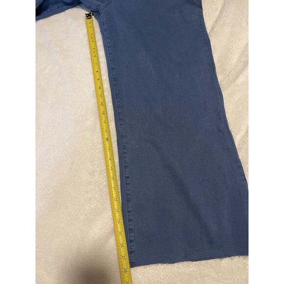 KUT From The Kloth Jeans Marine High-Rise Fab Ab Wide Leg Raw Hem Sz 12 NWT - Picture 8 of 14